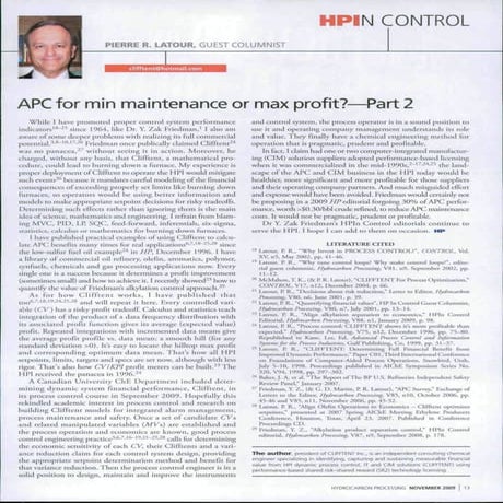 Apc for min maintenance or max profit -part 2