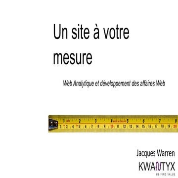 Introduction au Web Analytics - APCM - 23 avril_2010