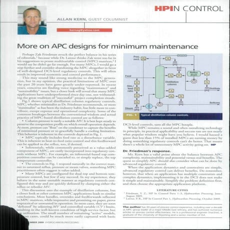 Apc more on apc designs for minimum maintenance (2009)