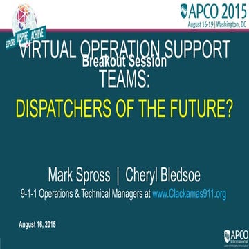 VOST Teams: Dispatchers of the Future?