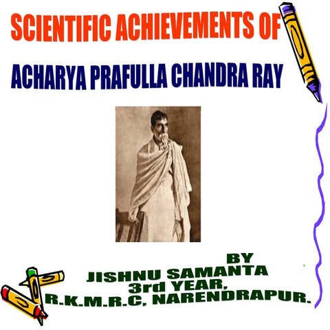 Acharya prafulla chandra ray | PPT