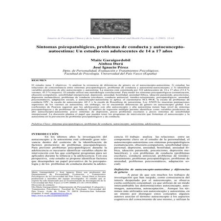 Protocolo Magallanes De EvaluacióN De Problemas De Conducta | DOC