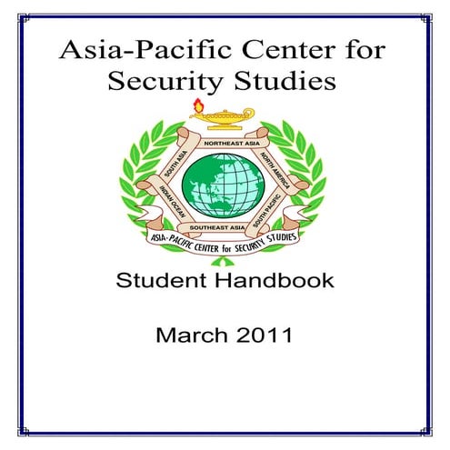 Apcss student handbook_sp2011