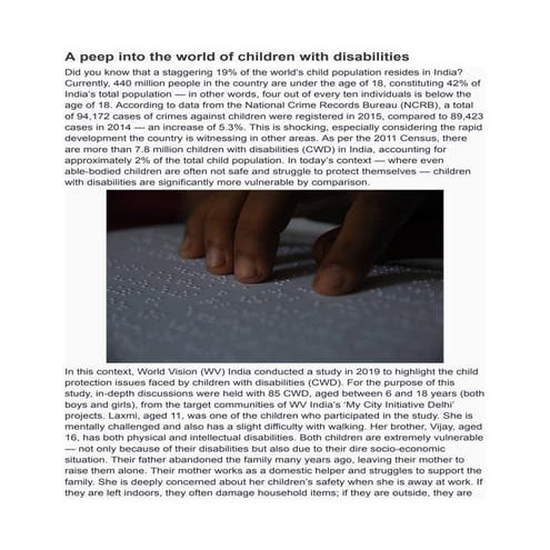 A peep into the world of children with disabilities.pdf