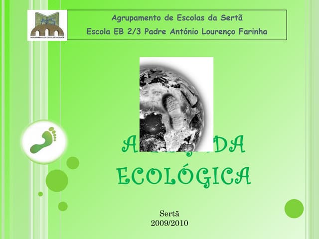 A pegada ecologica