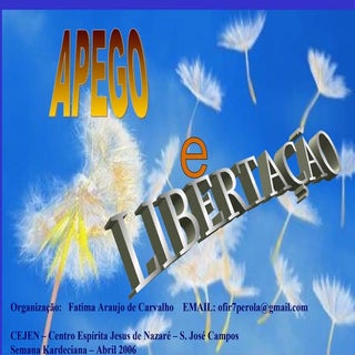 APEGO E LIBERTAÇÃO VISÃO ESPÍRITA 