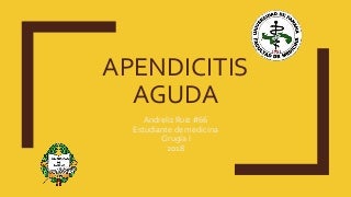 Apendicitis aguda 2018