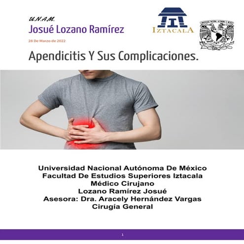 Apendicitis y sus complicaciones