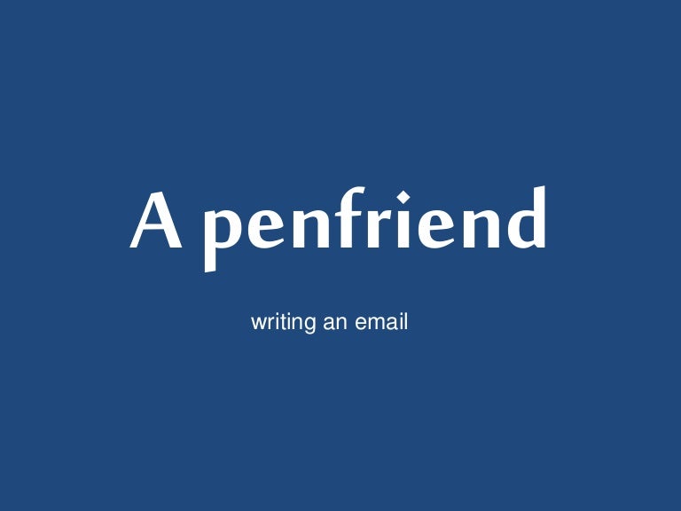 A penfriend