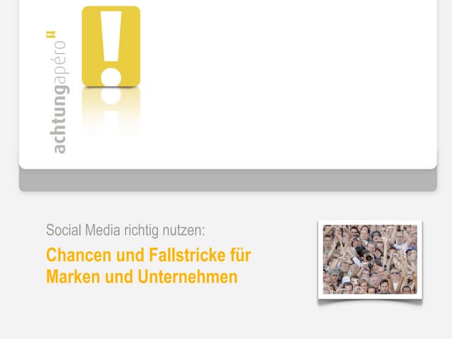 Vortrag Social Media beim aperó