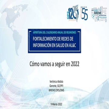 Cómo vamos a seguir en 2022: Apertura del calendario anual de las reuniones d...