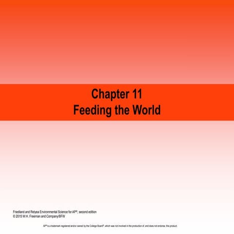 Food Resources (Environmental Science) | PPTX