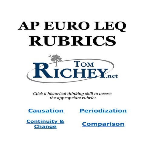 Ap Euro LEQ Rubric