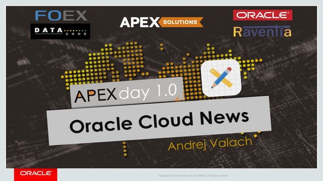 Apex day 1.0 oracle cloud news_andrej valach