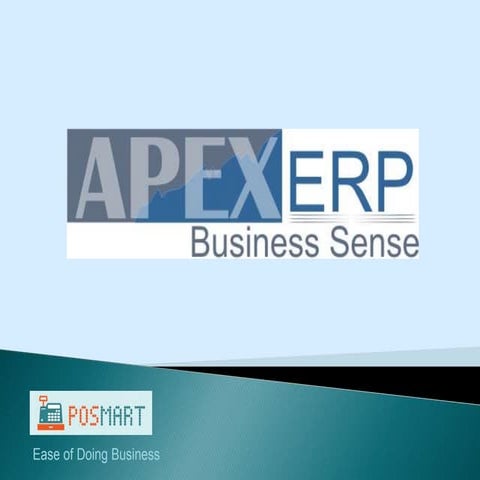 APEX ERP Software Presentation