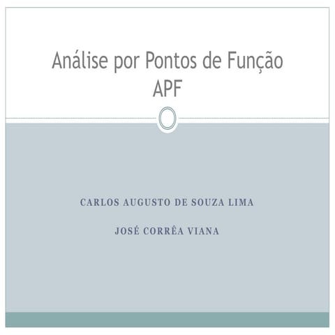 Análise por Pontos de Função