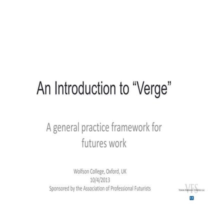 An Introduction to "Verge"