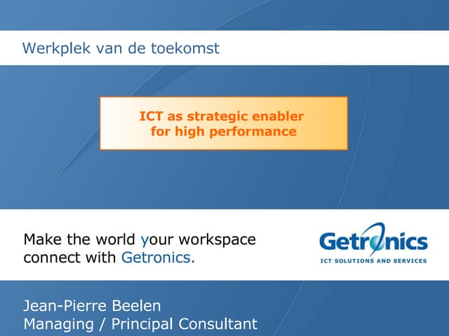 Werkplek Van De Toekomst