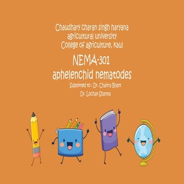 Aphelenchids Nematode THEIR LIFE CYCLE pptx