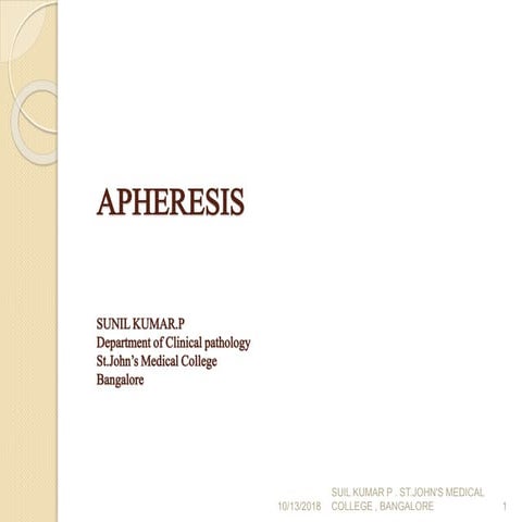 Apheresis