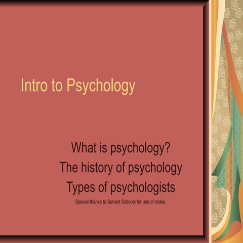 Ap history and types psych ppt