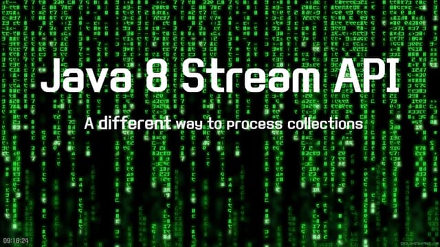 자바 8 스트림 API