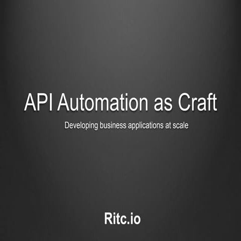 Api strategy and practice