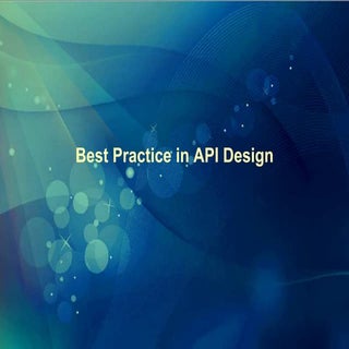 Best Practice in API Design
