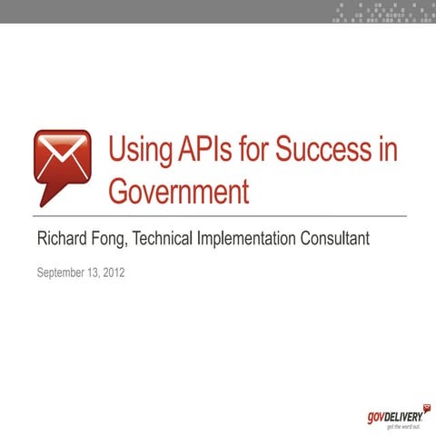 Using APIs for Success in Government