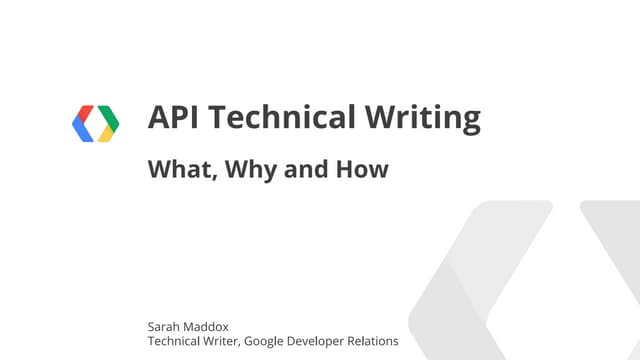 API Technical Writing
