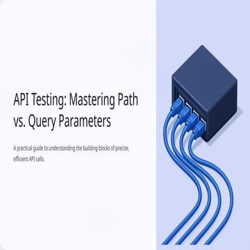 Query Parameters & Path Parameters in API Testing | PPTX