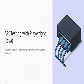 API Testing with Playwright (Java) | PPTX