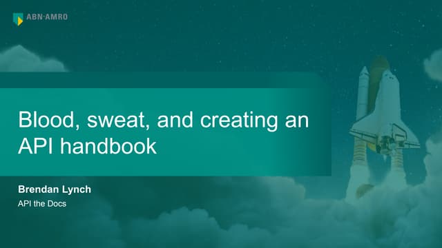 Blood, sweat, and creating an API handbook