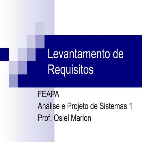Ap i   unidade 3 - levantamento de requisitos