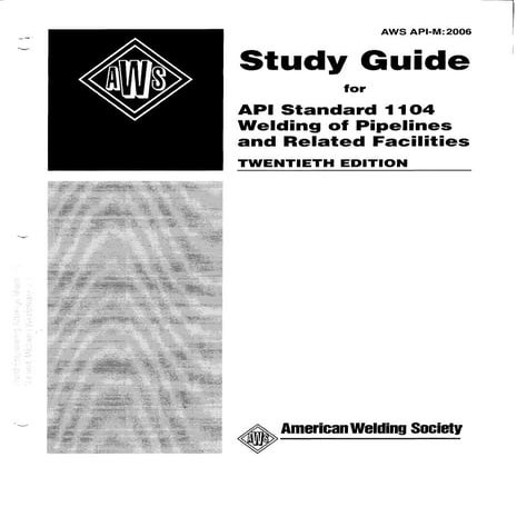 Api 1104 study guide | PDF