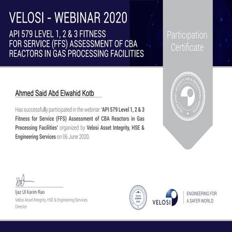 Certificate of Completion 