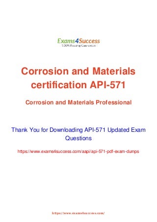 API-571 Ausbildungsressourcen