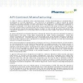 API Contract Manufacturing