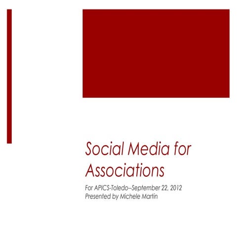 Intro to Social Media for APICS-Mid-Atlantic
