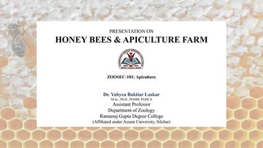 Introduction to Honeybees and Apiculture