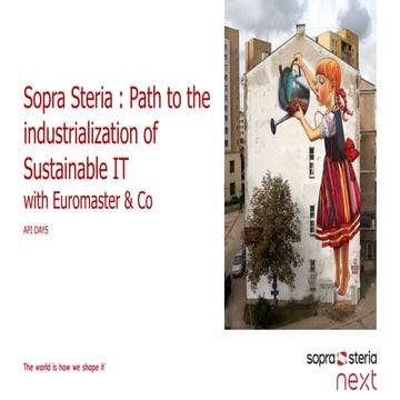  apidays LIVE Paris - Sopra Steria: path to the industrialization of sustaina...