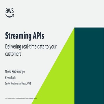 apidays LIVE Paris 2021 - Deliver real-time data to customer using Streaming ...