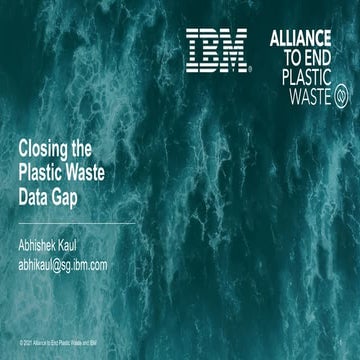 apidays LIVE Singapore - Using data to track plastic waste and recovery globa...