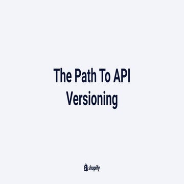 apidays LIVE Australia 2020 - Supporting a versioned API by Andrew McCauley