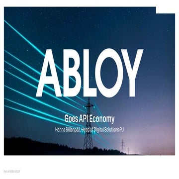 Apidays Helsinki & North 2024 - ABLOY goes API economy – Transformation ...