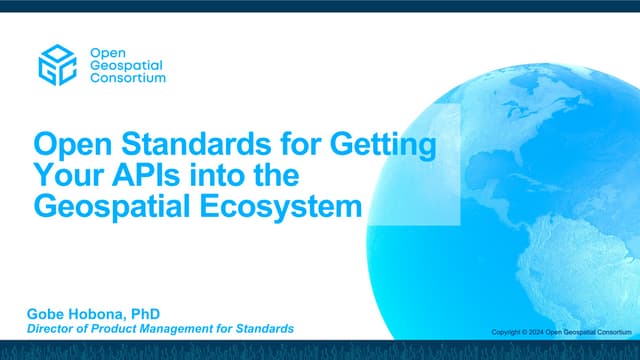 Apidays London 2024 - Open Standards for Getting your APIs into the Geospatia...