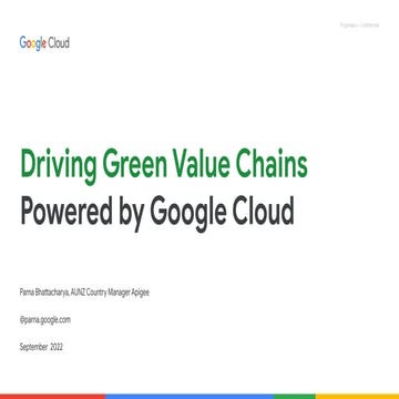 apidays Australia 2022 - Driving Green Value Chain, Parna Bhattacharya, Google
