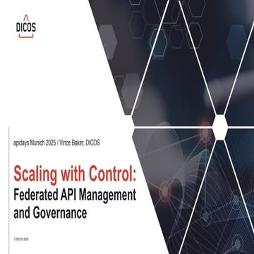 apidays Munich 2025 - Federated API Management and Governance, Vince Baker (D...