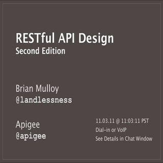 RESTful API Design, Second Edition