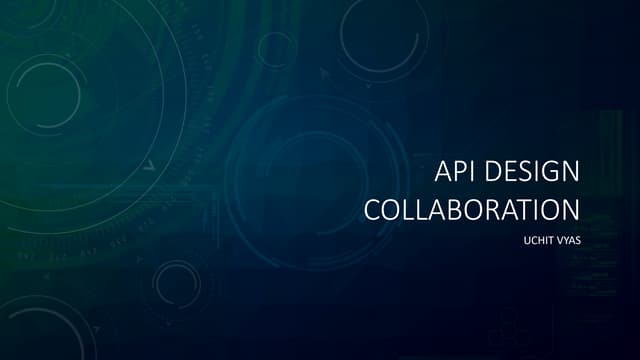 API Design Collaboration
